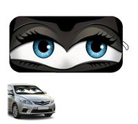 Car Windshield Sun Shade Funny Eyes, Foldable Car Windscreen Sun Shade Eyes, Cars Windscreen Cover, 59.05x27.55" Unique Character Design Front Window Visor for Cars Suvs Trucks