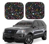 Car Windshield Sun Shade I Love You Mom - Foldable Car Sun Shade Windshield, SUV Car Interior Windshield Sun Shade Offers Full Protection