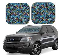 Car Windshield Sun Shade Love Music - Foldable Car Sun Shade Windshield, SUV Car Interior Windshield Sun Shade Offers Full Protection