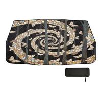 Car Windshield Sun Shade Umbrella 58x29.7 Surreal Butterflies Trees 360° Rotatable UV & Heat Shield for Cars SUVs Trucks