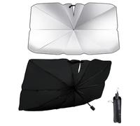 Car Windshield Sun Shade Umbrella for Kia Sorento IV ab 2020 7 Fahrgäste, Foldable Windscreen Sun Shade, Car Umbrella Shade, UV Heat Blocking, Keep Car Cooler, 140x80cm