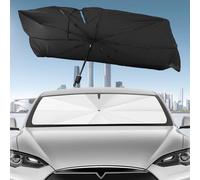 Car Windshield SunShade,360° Rotation Foldable Automotive Heat Shield, 57x31 Inch Universal Bendable UV Protection Front Windscreen Sun shade Blocks Cover for Cars, SUV Truck (140cm*79cm）