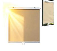 Car Windshield Sunshade, Block Heat Damage with Retractable Cover (1 Piece)