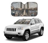 Car Windshield Sunshade Brooklyn Bridge Car Front Window Covers Foldable Reflector Front Window Sun Shade Sun Visor Protector Universal Fit Cars SUV Truck Keep Your Vehicle Cool