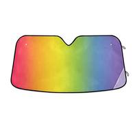 Car Windshield Sunshade Colorful Rainbow Background Foldable Sun Shield Blocks UV Rays and Protect Your Car
