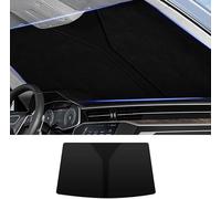 Car Windshield Sunshade for Dacia Spring Extreme (ab 2024), Portable Foldable Sunshade, Heat Insulation and Cooling Cover, Keep the Car Interior Cool,1 Black