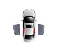 Car Windshield Sunshade For Kia For SOUL II 2014-2019 Magnetic Car Sunshade Front Windshield Mesh Frame Curtain Rear Side Window Sun Shade Shield(2PCS Rear)