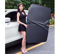 Car Windshield Sunshade for Mazda CX-7 2006 2007 2008 2009 2010 2011 2012, Portable Foldable Heat UV Reflective Sunshade Protector, Keep Your Vehicle Cool,- Black