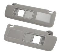 Car Windshield Sunshade For Toyota For Land For Cruiser For J12 2002 2003-2009 For Prado For LC120 2003-2009 Sun Visor Driver Passenger Side Sunvisor With LED Lamp Visor Cover(A Pair of Gray)