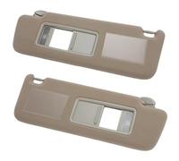 Car Windshield Sunshade For Toyota For Land For Cruiser For J12 2002 2003-2009 For Prado For LC120 2003-2009 Sun Visor Driver Passenger Side Sunvisor With LED Lamp Visor Cover(A Pair of Beige)
