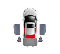 Car Windshield Sunshade For VW For Golf Sportsvan 2014-2019 Magnetic Car Sunshade Front Windshield Mesh Frame Curtain Rear Side Window Sun Shades Visor Cover(5PCS Rear Train Back)