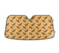 Car Windshield Sunshade Kawaii Bat Autumn Blocks Sun Visor Protector Foldable Sun Shield