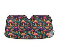 Car Windshield Sunshade Magic Color Mushroom Blocks Sun Visor Protector Foldable Sun Shield