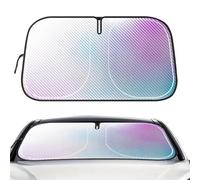 Car Windshield Sunshade - Silver Titanium Heat Block 55x31 Inch | UV Protection with Memory Metal Frame | Foldable Inner Sun Shade Panel | RA Cover