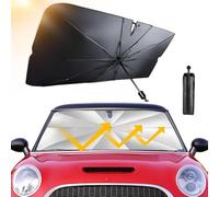 Car Windshield Sunshade Umbrella for Mercedes Benz Smart two 2016-2020, Reflective Windshield Cover with Foldable Design, UV & Heat Insulation for Front Window