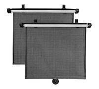 Car Windshield Sunshades 2Pcs Car Retractable Sunshade Curtain 15 Inch Heat-Insulating Side Window Curtain With Telescopic Sunshade