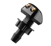 Car Windshield Washer Nozzle Set with Dual Adjustable Spray Jets, ABS Plastic, Black, Fits Most Cars Including, and Toyo