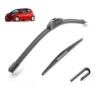 Car Windshield Wiper Blades Compatible with Toyota Aygo Peugeot 107 Citroen C1 MK1 2005 2006 2007 2008 2009 2010 Front Rear Window,W,Front Rear 2pcs