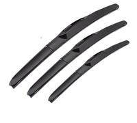 Car Windshield Wiper Compatible With Universal J U Shaped Hook Three Stage Natural Rubber Strip 14 16 17 18 19 20 21 22 24 Inch