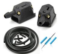 Car Windshield Wiper Nozzle Compatible with for Transit 1986-2024 for Tourneo 1995-2024 for Transit for Connect 2002-2024 Car Windscreen Washer Wiper Water Spray Nozzles(with Regulator)