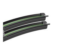 Car Windshield Wipers For Skoda For Rapid NH1 NH2 NH3 2012-2019 Front Windshield Wiper Blades 2pcs Windscreen Window Accessories Wipers Set(Black-Green)