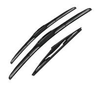 Car Windshield Wipers For Toyota For Prius XW20 XW30 2003-2015 2nd 3rd Gen Windscreen Windshield Window Car Accessories Refill Front Rear Wiper Blades Wipers Set(RHD,Front Rear)