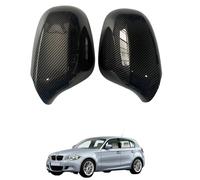Car Wing Mirror Cover Caps for BMW 1 E87 E88 2010-2015 Carbon Fiber Texture - Left Right Side Rearview Mirror Housing Shell ABS Plastic