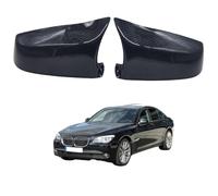 Car Wing Mirror Cover Caps for BMW 7 Series F03 2009-2011 Carbon Fiber Texture - Left Right Side Rearview Mirror Housing Shell ABS Plastic