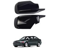 Car Wing Mirror Cover Caps for BMW E46 2000-2000 323iT OEM : 51168238376 51168238375 Black - Left Right Side Rearview Mirror Housing Shell ABS Plastic