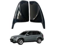 Car Wing Mirror Cover Caps for BMW X5 E70 2008-2013 Black - Left Right Side Rearview Mirror Housing Shell ABS Plastic