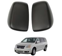 Car Wing Mirror Cover Caps for Dodge Caravan 2008-2020 - Left Right Side Rearview Mirror Housing Shell ABS Plastic