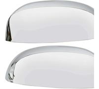 Car Wing Mirror Cover Caps for GMC Sierra 2500 HD 2008-2014 - Left Right Side Rearview Mirror Housing Shell ABS Plastic,Silver