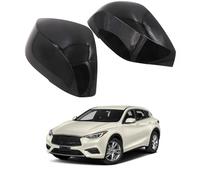 Car Wing Mirror Cover Caps for Infiniti QX30 2017-2019 - Left Right Side Rearview Mirror Housing Shell ABS Plastic,Black