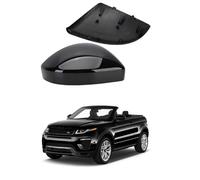 Car Wing Mirror Cover Caps for Land Rover Range Rover Evoque L538 2014-2018 Convertible Black - Left Right Side Rearview Mirror Housing Shell ABS Plastic