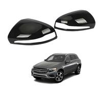 Car Wing Mirror Cover Caps for Mercedes Benz GLC Class X253 2015-2018 Black - Left Right Side Rearview Mirror Housing Shell ABS Plastic