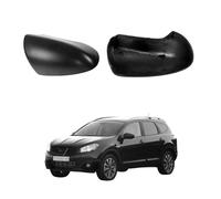 Car Wing Mirror Cover Caps for Nissan Qashqai 2007-2014 Black - Left Right Side Rearview Mirror Housing Shell ABS Plastic