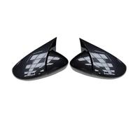 Car Wing Mirror Cover Caps For VW For Scirocco 2009-2018 Door Side Wing Rearview Mirror Cover Sticker Trim Car For Replacement Covers Mirrors(1 set Carbon pattern)