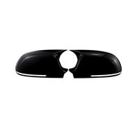 Car Wing Mirror Cover Compatible With For A4 2009 2010 2011 2012 For RS3 2012 2013 2014 For Q3 2013 2014 2015 2016 Car Side Rear View Mirror Cap Cover(Gloss black)