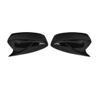 car wing mirror cover For Mazda 3 For Axela 2020 2021 2022 Self Adhesive Wing Mirror Cover Pair Stick On Side Mirror Cap Car Exterior Decor Trim(Glossy Black)