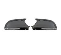 Car Wing Mirror Covers Cap For Audi A4 S4 A5 S5 B8 8K, A6 S6 4F C6, A8 S8 D3, Q3 SQ3 2012-2015, A3 8P Black Horn Side Rear View Mirror Cap Cover(Black)