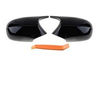 Car Wing Mirror Covers Cap For BMW Facelift E90 LCI E91 2008-2011 E92 E93 2010-2013 Rhyming Rearview Mirror Cap Wing Side Mirror Cover(Glossy Black)
