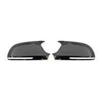 Car Wing Mirror Covers Caps For A3 8P For A4 For A5 B8 B8.5 For Q3 For A6 C6 4F S6 Pair Side Wing Mirror Cover Add On Rear View Cap Car Accessories Rearview Mirror Shells(Glossy Black-B8)