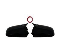 Car Wing Mirror Covers Caps For A3 For S3 For 8P 05-08 For A4 For S4 For B6 For B7 For 8E For 8H For A6 For S6 For C6 For 4F Car Rear View Mirror Cover Caps(Bright black)