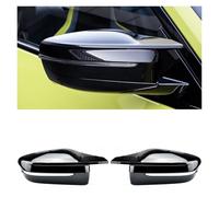 Car Wing Mirror Covers Caps For BMW 3 4 5 7 8 For Series G20 G21 G30 G38 G22 Side Rearview Mirror Cover(Piano black-RHD)