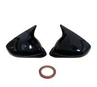Car Wing Mirror Covers Caps For Cupra For Formentor 2022-2024 Pair Side Wing Mirror Cover Caps FR ST Rearview Trim Add On Rear View Rearview Mirror Shells(Glossy Black)