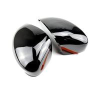 Car Wing Mirror Covers Caps For Fiesta Mk7 2008-2017 Car Rear View Rearview Mirror Covers Cap(Black)