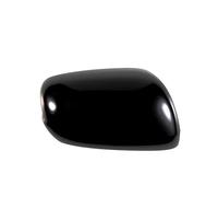 Car Wing Mirror Covers Caps For Fit For Jazz 2009 2010 2011 2012 2013 Auto Exterior Accessory Rearview Mirror Cover Cap Housing(Black Right)