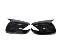Car Wing Mirror Covers Caps For Fit For Jazz 2009-2013 Car Sticker Rearview Side Mirror Cover Wing Cap Exterior Door Rear View Case Trim Car Rear View Mirror Cap(Black,With Light)