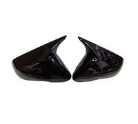 Car Wing Mirror Covers Caps For Hyundai For Sonata 2015-2019 OX Horn Car Rearview Side Mirror Cover Sticker Wing Cap Exterior Door Case Trim Shell Car Rear View Mirror Cap(Gloss black)