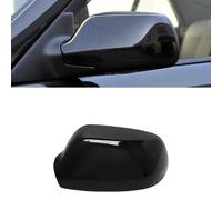 Car Wing Mirror Covers Caps for Mazda 3 2003 2004 2005 2006 2007 2008 2009, ABS Rearview Side Mirror Covers Cap Shell Housing Door Side Rear Mirror Caps,A Black-Left